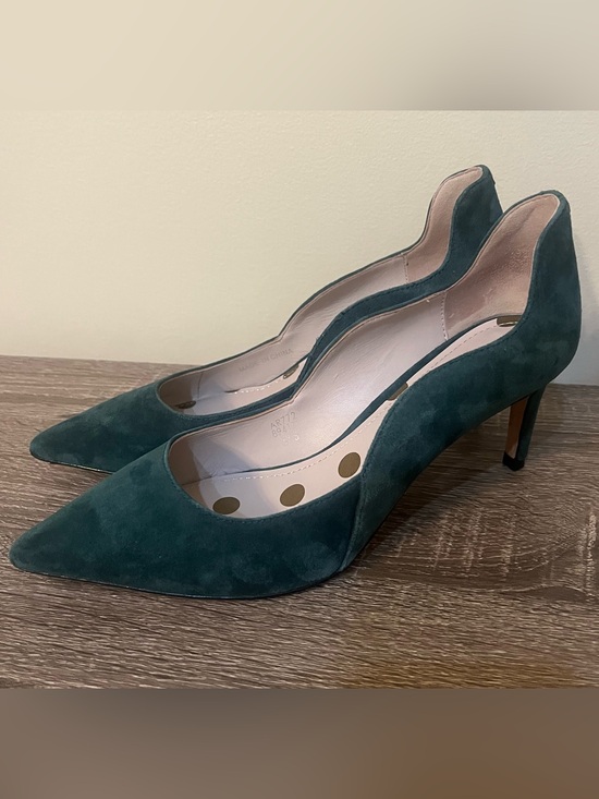 Boden Shoes - Boden Suede Scalloped Edge Pump Women's Size 37.5 (6.5 US) Dark Green